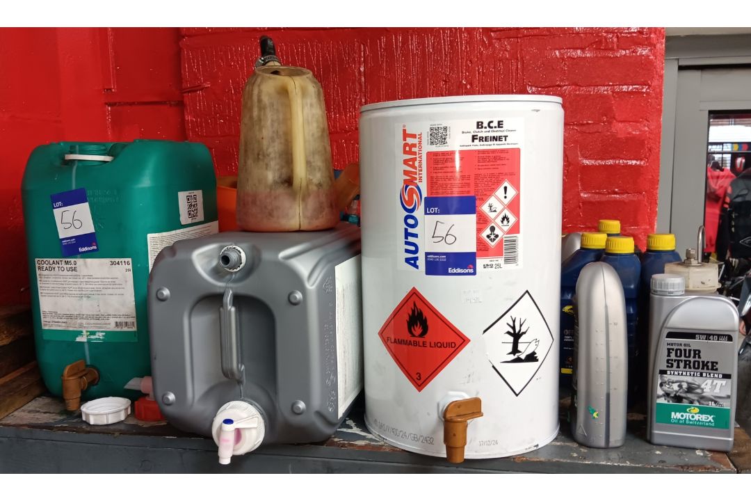 Quantity of Oils and Coolants to Shelf - Image 1 of 3