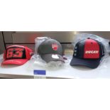 11x Various Ducati Baseball Caps