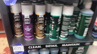 Quantity of Various Oxford Mint Products to Shelf