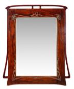 ART NOUVEAU MIRROR | AUSTRIA HUNGARY (AUSTRIA-HUNGARY / AUSTRIAN HUNGARIAN)