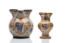 ITALIAN EARTHENWARE JUGS | DERUTA AND NAPLES (ITALY / ITALIAN 17.-18. CENTURY)