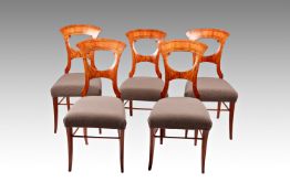 SET OF FIVE BIEDERMEIER CHAIRS | CENTRAL EUROPE (CENTRAL EUROPE / CENTRAL EUROPEAN)