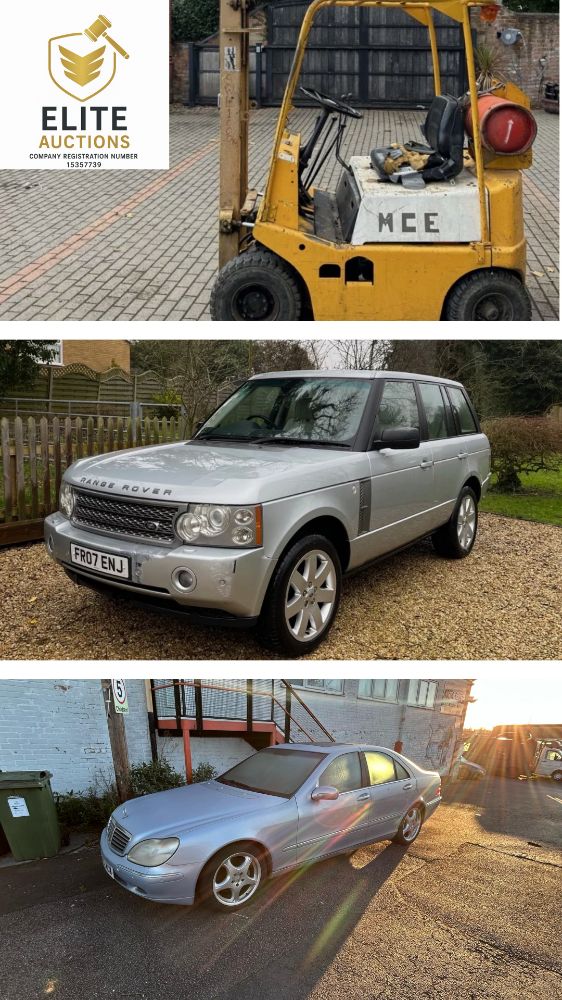 Sunday - 27th April 2025 Auction Cars, Vans, 4 x 4's, Plant, Motorcycles, Forklift Trucks, New Items added daily.