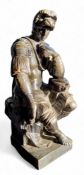 Grand Tour, 19th century, after Michelangelo, patinated bronze, Lorenzo de' Medici, Duke of