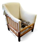 An early 20th century side chair, partially upholstered, C.1920