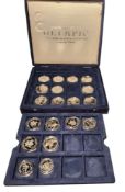 Numismatics - The Olympic Commemorative Collection Set, nineteen silver proof coins, Atlanta 1996