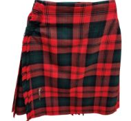 A Scottish Pringle Product Skye Woollen Mills Kerr Red traditional  kilt