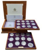 Royal Mint, The Queen's Golden Jubilee Collection 2002, comprising 24 sterling silver proof