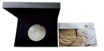 A Royal Mint The 2010 Royal Mint Silver Medal, designed by Gordon Summers, .925, 65mm diam, no.222/