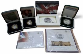 Royal Mint - 2011 Britannia Bullion Coin, 958 silver 32.45g, COA, presentation pack; Buckingham