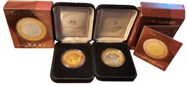 Numismatics - Royal Australian Mint, Millennium Coin Series, 10 Dollars,  2000, 33g,  encasement,