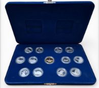 Royal Canadian Mint Commemorative Dollar and 25 Cent Set, each 925 silver 25 cent coin weighing