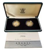 Numismatics - The Royal Mint, 2006 Isambard Kingdon Brunel 1806 - 2006,  Two Pounds, silver coins,