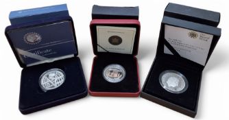 A Royal Mint The 2008 UK His Royal Highness the Prince of Wales £5 Piedfort Silver Proof Coin, 925
