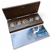 A Royal Mint The Official Commonwealth Games Silver Piedfort Collection, comprising four 925