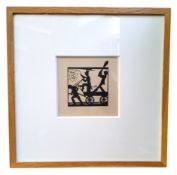 Eric Gill, 1882 - 1940, Dumb Driven Cattle, woodcut engraving from the Cleverdon edition 1929,
