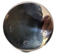 A silver compact, oversized hallmarks to cover, James Dixon & Sons, Birmingham, 2001, 82.96g