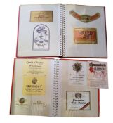 Wine and spirits interest - a collection of whisky and wine labels including Glenmorangie,