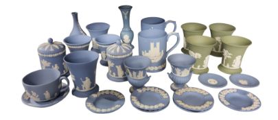 Wedgwood Japsper Ware - vases, mugs, trinket dishes;  etc