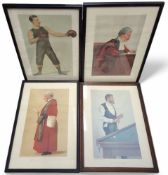 Vanity Fair Spy prints including 'Hard Hitter', 'The Champion Roberts', 3rd Commissioner and 'The