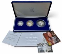 A Royal Mint United Kingdom 2004 Silver Proof Piedfort 3-Coin Collection, comprising £2