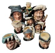 Royal Doulton Character Jugs - Rip Van Winkle, D6438, Porthpos, D6440, Aramis, small, D6454,
