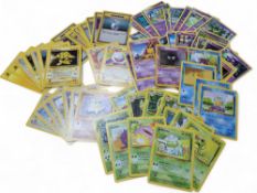 Basic Pokemon Cards - Electric pokemon including Electrabuzz, Pikachu, Electrode, etc, water element