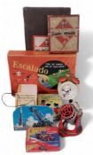 A 1950’s Cragstan (Japan) tinplate and battery operated  Missile Launcher;  Fantastic & Co wind-up