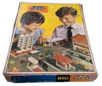 A Lego 810 Town Plan construction set, comprising various size and different colour bricks and