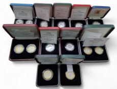 A Royal Mint 1989 £2 Silver Proof Two-Coin Set, fitted presentation case; Silver Proof £2 Two-Coin