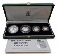 A Royal Mint 1997 Silver Proof Britannia Collection, comprising of 958 silver £2, £1, 50p and 20p