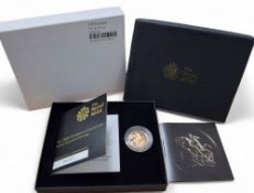 A Royal Mint The 2014 Sovereign Collection Brilliant Uncirculated Sovereign, in capsule, COA and