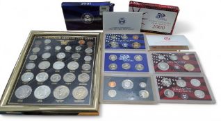 A United States Mint Silver Proof Set, comprising 50 State Quarters Silver Proof Set, five coins,