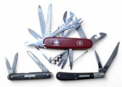 A Victorinox Handyman pocket knife, twenty functions, branded Eurocell, celebrating its 10th