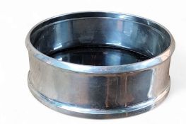 A Sterling silver Borgila circular wine coaster, 10cm diam, impressed mark