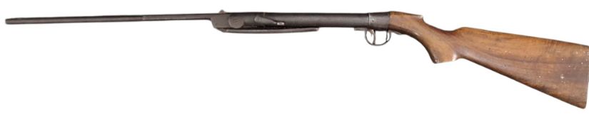 ****New Image****An early 20th century Oscar Tell type .177 break barrel air rifle, 19 inch octag