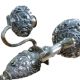 A pair of Sheffield plated two branch two light wall lights, campana shaped sconces, bold acanthus - Image 2 of 2