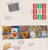 Stamps-GB,  Five Albums of GB First Day Covers from 1961 to 1993. Includes commemoratives,