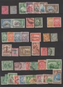 Stamps-Commonwealth collection of mint and used stamps from Q Victoria to Q Elizabeth on 4 stock