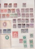 Stamps- A  32 page stock book of  mint and  used GB and   Commonwealth stamps from the reign of