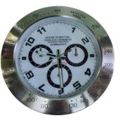 A 'Rolex' Dealer Display circular wall clock, the 27cm dial inscribed Oyster Perpetual Superlative