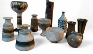 Contemporary Art Pottery - vases, goblets, jugs, spill vases;  etc