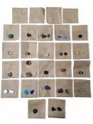 Geology - polished and raw semi-precious stones including Topaz, Coral Blue, Jade, Turqurenite,