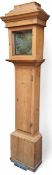A mid 18th century pine longcase clock, the 24cm brass dial inscribed Jn Halifax, Barnsley, Roman
