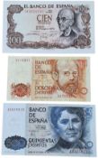 LOT WITHDRAWN Numismatics - Bank of Spain 100 Pesetas, 7K0538833, José Gallego Adrados, 1970; 200