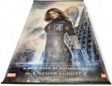 Three Fantastic 4 and a Captain America The Winter Soldier large format PVC cinema foyer banners,