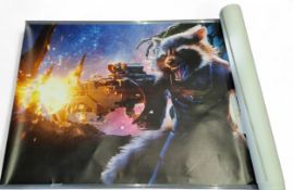 A Guardians of the Galaxy six sheet movie poster, each individual poster 102 x 72cm (small tears