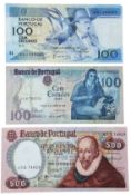 LOT WITHDRAWN Numismatics - Bank of Portugal, 100 Escudos, BSJ 049487, Beleza, 03/12/1987; 100