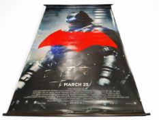 Three Batman v Superman large format PVC cinema foyer banners, each approx. 240 x 152cm