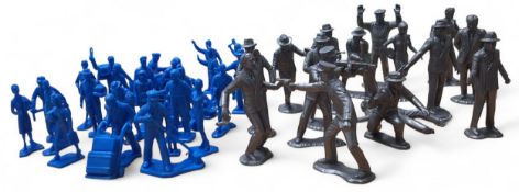 Louis Marx 'Untouchables' figures including Al Capone and Eliot Ness; Louis Marx 'Sears' reissue
